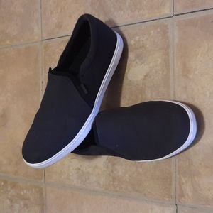 2 for $15 Roots black slip on sneakers